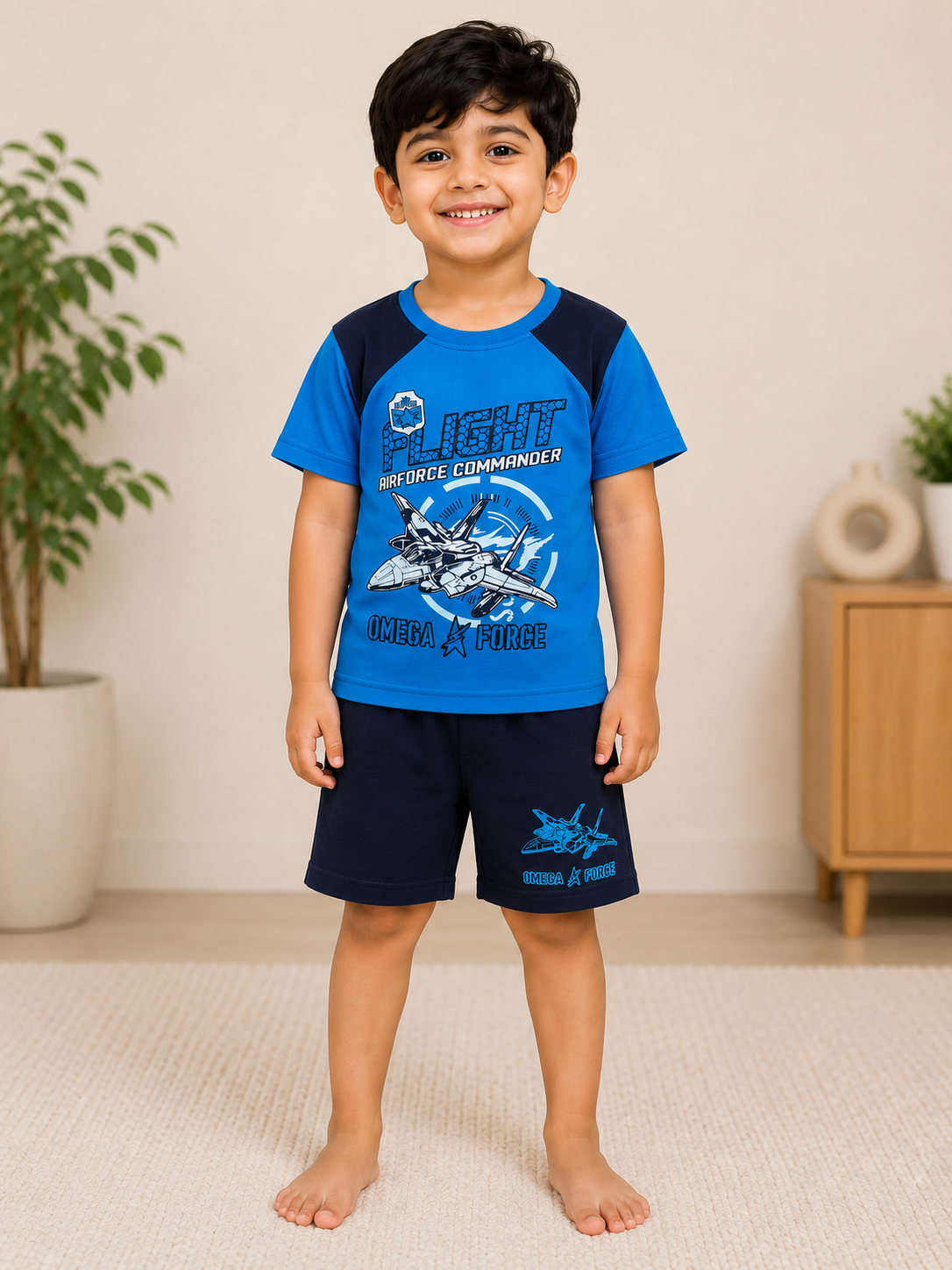 Air Force Commander T-Shirt & Shorts Set