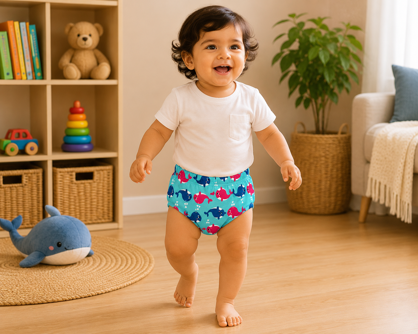 Whale Tale Padded Underwear - Snug