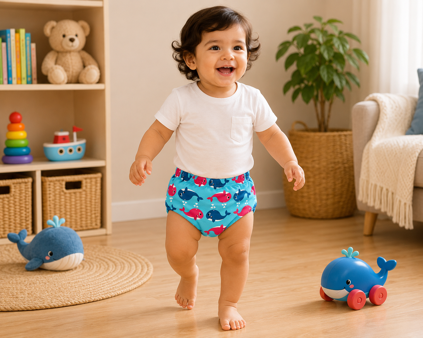 Whale Tale Padded Underwear - Comfort