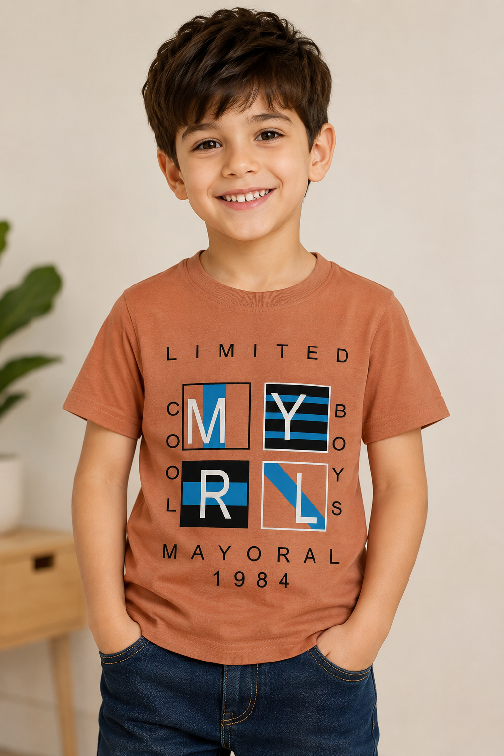 Boys Mayoral Limited Graphic Printed T-Shirt