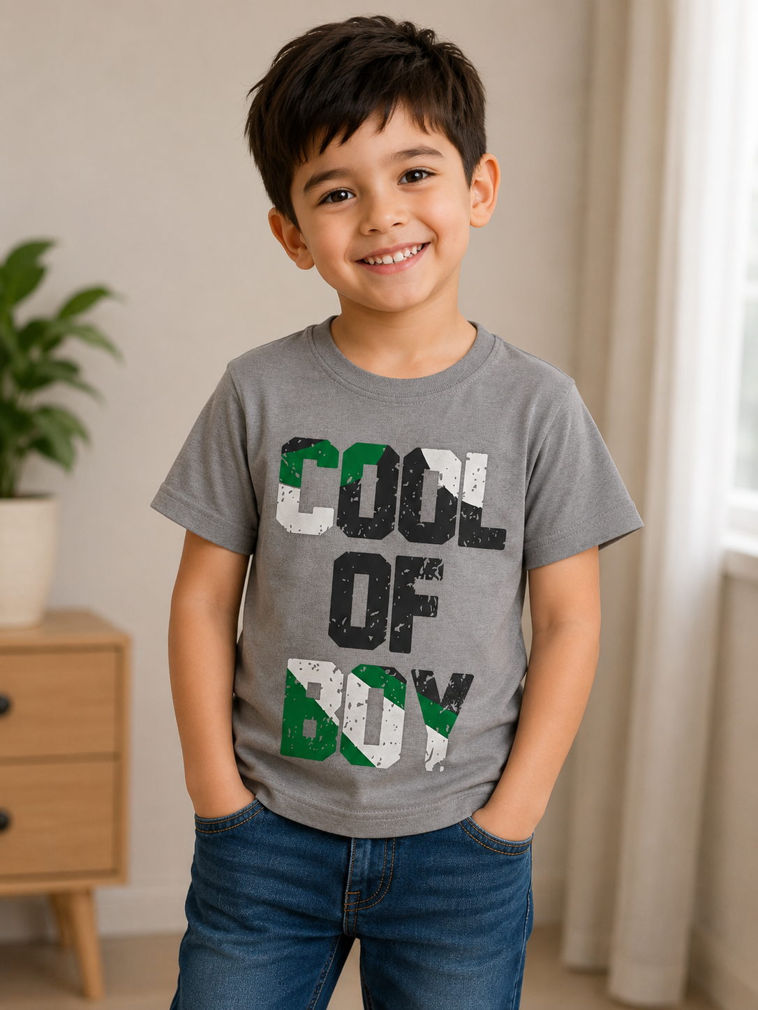 Boys Cool Of Boy Graphic Printed T-Shirt