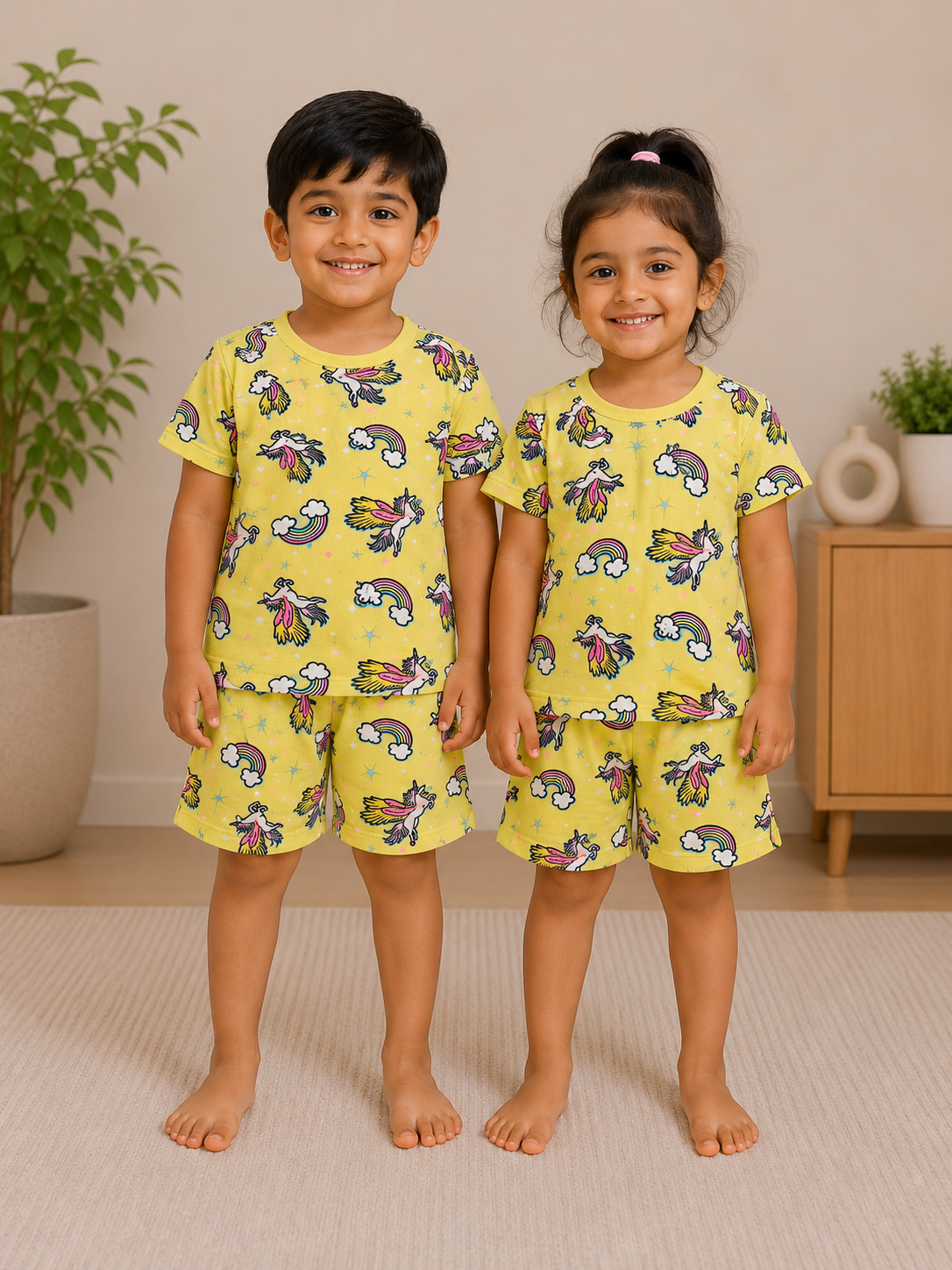 Yellow Unicorn Dreams Co-Ord Set
