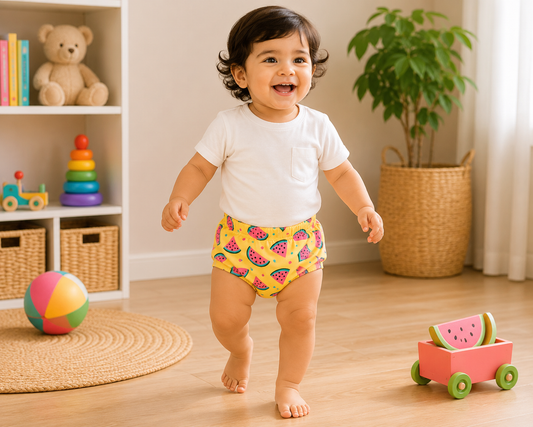 Watermelon Splash Print Padded Underwear - Comfort