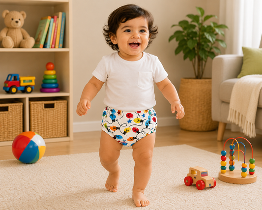 Twinkle Lights Print Padded Underwear - Comfort