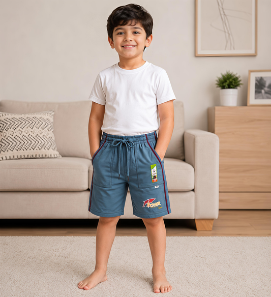 Boys Fisher Casual Trouser - Steel Blue